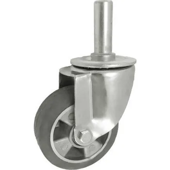 Pojezdové kolečko Pryžové kolo 125 mm otočná vidlice s čepem