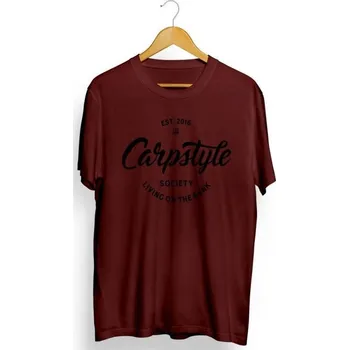 Rybářské oblečení Tričko Carpstyle T-Shirt 2018 Burgundy Velikost XL