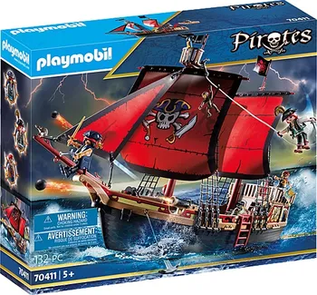 Stavebnice Playmobil Playmobil Pirates 70411 pirátská loď lebka