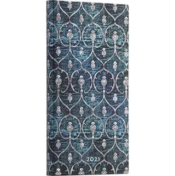 Recenze Paperblanks Slim 2021 Blue Velvet Diář Recenze Paperblanks Slim 2021 Blue Velvet