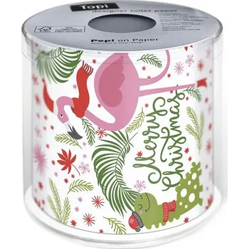 Vánoční dekorace Toaletní papír Merry Christmas s dinosaury