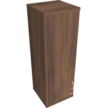 Kancelářský vozík HOBIS kancelářská policová skříň horní - SZ 3 40 01 L H, zámek Huwill, ořech + doprava zdarma