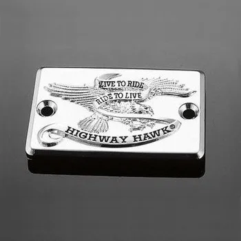 Highway Hawk Víčko nádobky brzdy LIVE TO RIDE pro motocykl SUZUKI C800, VL800, M800, VZ800, VL1500LC Chrom
