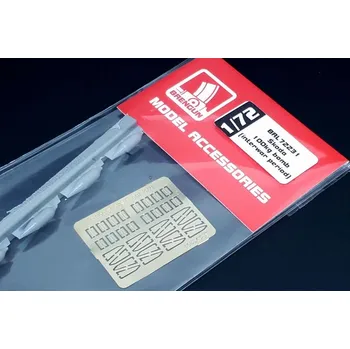 Plastikový model Brengun 1/72 Skoda 100kg bomb - interwar period (4 pcs.)