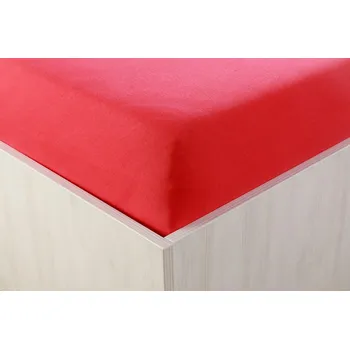 Prostěradlo Teptex Prostěradlo jersey do dětské postýlky - červené 60x120/70x140 cm - Prostěradlo jersey do dětské postýlky - červené 60x120 cm