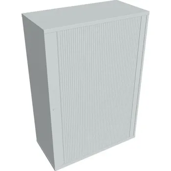 Kancelářský vozík HOBIS kancelářská policová skříň - SZ 3 80 07 P, zámek Huwill, roleta pravá, šedá + doprava zdarma