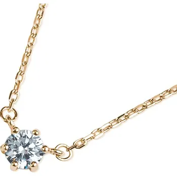 Náhrdelník Couple, Decentní náhrdelník Meg, žluté zlato se zirkonem, délka 45 cm, 585-14-5-1265.0Z00.0.45.001.33