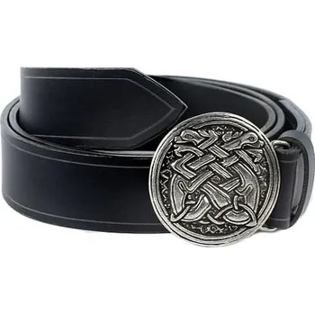 Karnevalový doplněk imago Kožený opasek Keltský pes, barva hnědá