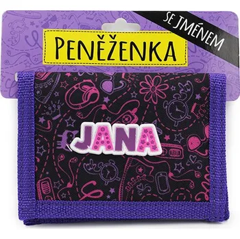 Peněženka Dětská peněženka se jménem JANA