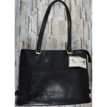 Kabelka Vere Pelle ITALSKÁ KOŽENÁ KABELKA Venicie černá Barva: Černá