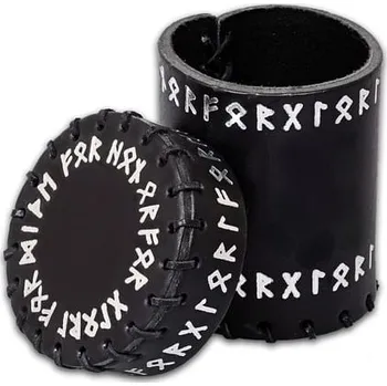 Jednorázové nádobí Q-workshop Kelímek na kostky runový černý