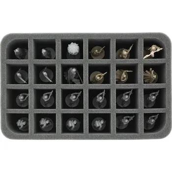 Příslušenství k deskovým hrám Pěnový pořadač Feldherr pro Star Wars Imperial Assault 60 mm, 24 slotů