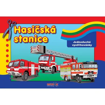 Papírový model Betexa Jednoduché vystřihovánky hasičská stanice (2016)
