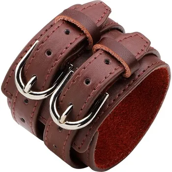 Náramek Široký kožený náramek Alabama