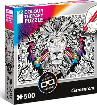 Puzzle Clementoni 3D Colour Therapy Lev 500 dílků