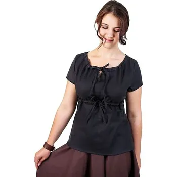 Karnevalový kostým imago Halenka s krátkým rukávem - černá, velikost M