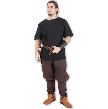 Karnevalový kostým imago Bavlněná tunika s krátkým rukávem - černá, velikost M