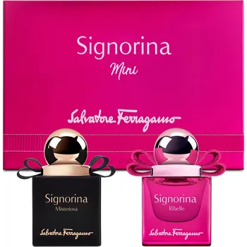 Kosmetická sada Salvatore Ferragamo Signorina Mini Duo Set - EDP Signorina Ribelle 20 ml + EDP Signorina Misteriosa 20 ml Dárková sada