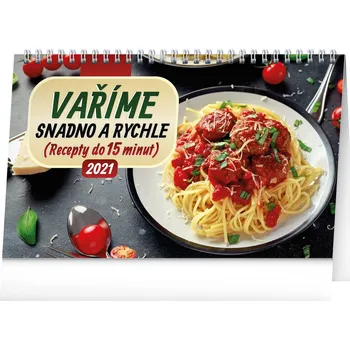 Kalendář Presco Group stolní kalendář Vaříme snadno a rychle 2021