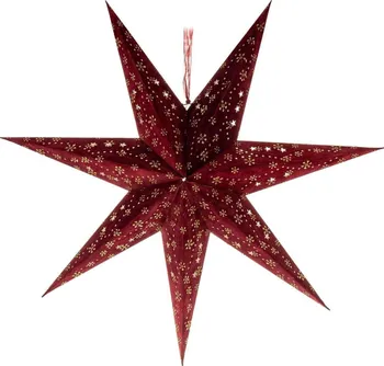 Vánoční osvětlení Retlux RXL 338 dekorace hvězda červená 10 LED teplá bílá