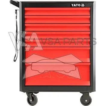 YATO Skříňka dílenská pojízdná, 932x665x453 mm, 7 zásuvek