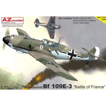 Plastikový model 1:72 Messerschmitt Bf 109 E-3 „Battle of France“