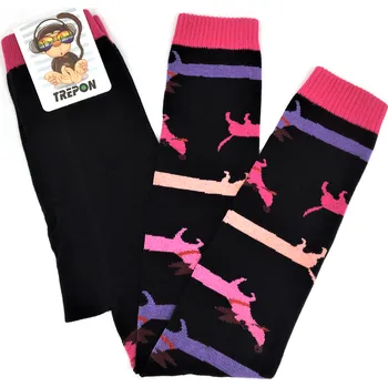 Dětské bavlněné legíny TREPON JEZEVČÍK Růžové 92-98