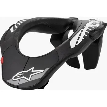 Motocyklový chránič krku Dětský chránič krční páteře ALPINESTARS NECK SUPPORT BÍLÝ/ČERNÝ, VEL. UNI (Krční chránič pro děti )