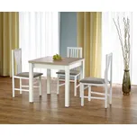 Jídelní stůl GRACJAN dub sonoma+bílá