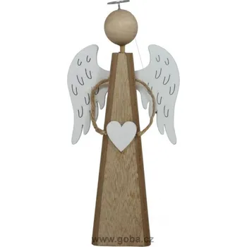 Vánoční dekorace Eprodoma Dekorace anděl se srdcem 34,5 cm