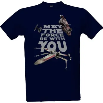 Pánská móda Tričko s potiskem May the force by with you pánské
