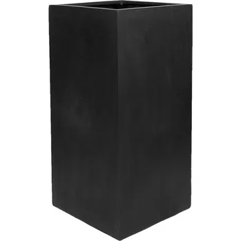 Květináč Fiberstone Bouvy Black matný 40x40x80cm + doprava zdarma