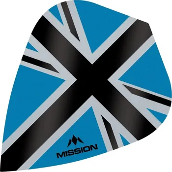 Příslušenství pro šipky Mission Letky Alliance-X Union Jack - Blue / Black F3112
