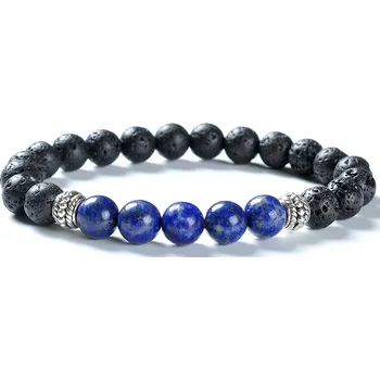 Náramek Náramek z lávových kamenů a lazuritu