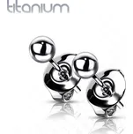 Titanové náušnice kuličky 4 mm