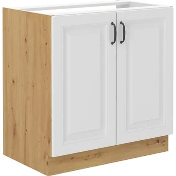 Kuchyňská skříňka Kuchyňská skříňka Stilo, bílá/dub artisan, 80ZL 2F BB