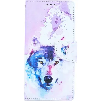 Pouzdro na mobilní telefon Pouzdro iPhone SE 2020 knížkové Polární vlk (kryt neboli obal na iPhone SE 2020)