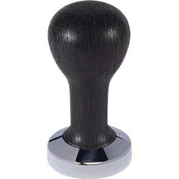 Buna café tamper, wenge, olej, 49 mm, nerez lesk, plochý