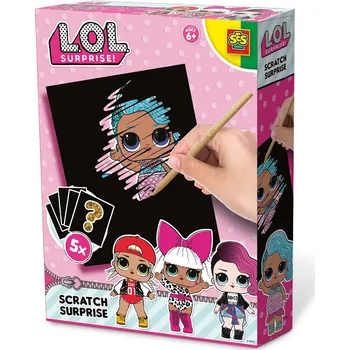 vyškrabávací obrázek SES creative L.O.L. Surprise! Vyškrabování obrázků 5 ks