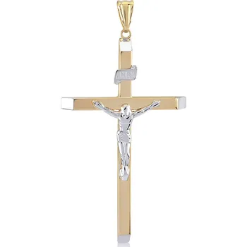 Přívěsek Lillian Vassago Přívěsek křížek z kombinovaného zlata LLV06-GP110