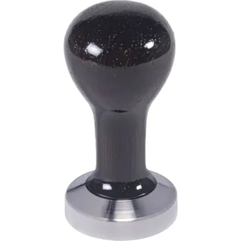 Buna café tamper, wenge, lak, 51 mm, nerez mat, plochý