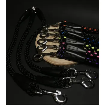 Vodítko pro psa Palkar vodítko roztrojka pro psy 50 cm x 14 mm černá