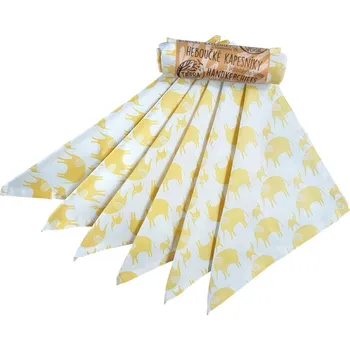 Tierra Verde Žlutý slon 28 x 28 cm 6 ks Látkový kapesník Tierra Verde Žlutý slon 28 x 28 cm 6 ks