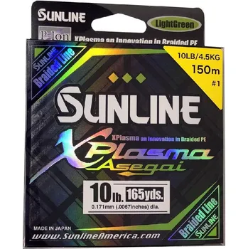 Rybářská šňůra Šňůra Sunline XPlasma Asegai 150 m Light Green 0,27 mm