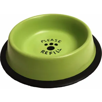 Miska pro psa JUKO Miska nerez pastelově zelená potisk 2,35 l