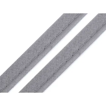 Bavlněná paspulka / kédr šíře 12 mm, barva 900113 šedá