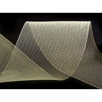 Modistická krinolína na vyztužení šatů a výrobu fascinátorů šíře 8 cm, barva 2 (CC15) krémová nejsvět.