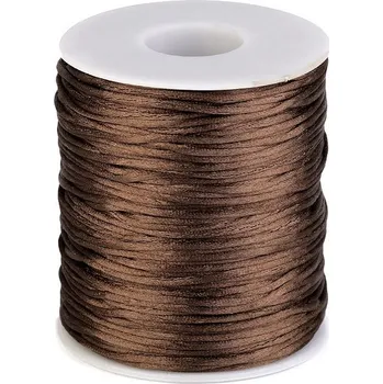 Příze Saténová šňůra Ø1 mm, barva 31 hnědá
