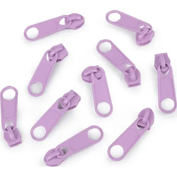 Jezdec ke spirálovým zipům No 5 pro metráž typu POL, barva 165 fialová sv.