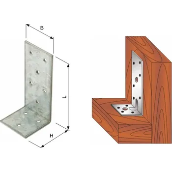 Úhloměr Úhelník nerovnoramenný, tloušťka 2 mm Rozměr: 50 x 90 x 50 mm